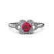 3 - Kyra Signature Ruby and Diamond Engagement Ring 