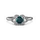 3 - Kyra Signature London Blue Topaz and Diamond Engagement Ring 