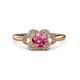3 - Kyra Signature Pink Tourmaline and Diamond Engagement Ring 