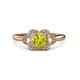 3 - Kyra Signature Yellow and White Diamond Engagement Ring 