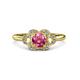 3 - Kyra Signature Pink Tourmaline and Diamond Engagement Ring 