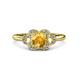 3 - Kyra Signature Citrine and Diamond Engagement Ring 