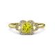 3 - Kyra Signature Yellow and White Diamond Engagement Ring 
