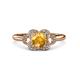 3 - Kyra Signature Citrine and Diamond Engagement Ring 