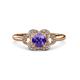 3 - Kyra Signature Iolite and Diamond Engagement Ring 