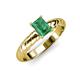 3 - Eudora Classic 7x5 mm Emerald Shape Emerald Solitaire Engagement Ring 