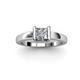 2 - Izna Princess Cut Diamond Solitaire Engagement Ring 