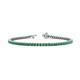 1 - Izarra 2.30 mm Emerald Eternity Tennis Bracelet 