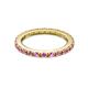 3 - Gracie 2.00 mm Round Pink Sapphire Eternity Band 