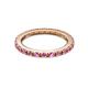 2 - Gracie 2.00 mm Round Pink Sapphire Eternity Band 