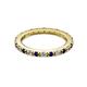 2 - Gracie 2.00 mm Round Blue Sapphire and Diamond Eternity Band 