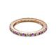 2 - Gracie 2.00 mm Round Amethyst and Diamond Eternity Band 