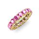 4 - Lucida 4.20 mm Pink Sapphire Eternity Band 
