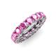 4 - Lucida 4.20 mm Pink Sapphire Eternity Band 