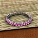 3 - Evelyn 2.00 mm Pink Sapphire Eternity Band 