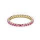 3 - Evelyn 2.00 mm Pink Sapphire Eternity Band 