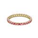 3 - Evelyn 2.00 mm Pink Tourmaline Eternity Band 