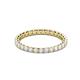 3 - Evelyn 2.00 mm White Sapphire Eternity Band 