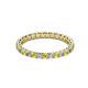 2 - Evelyn 2.00 mm Yellow Sapphire and Diamond Eternity Band 
