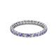2 - Evelyn 2.00 mm Tanzanite and Diamond Eternity Band 
