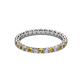 2 - Evelyn 2.00 mm Citrine and Diamond Eternity Band 