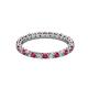 2 - Evelyn 2.00 mm Ruby and Diamond Eternity Band 