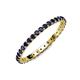 4 - Evelyn 2.00 mm Blue Sapphire Eternity Band 
