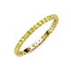4 - Evelyn 2.00 mm Yellow Sapphire Eternity Band 