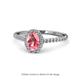 1 - Marnie Desire Oval Cut Pink Tourmaline and Diamond Halo Engagement Ring 
