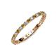 3 - Evelyn 2.00 mm Citrine and Diamond Eternity Band 