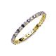 3 - Evelyn 2.00 mm Iolite and Diamond Eternity Band 