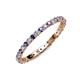 3 - Evelyn 2.00 mm Iolite and Diamond Eternity Band 