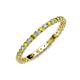 3 - Evelyn 2.00 mm Yellow and White Diamond Eternity Band 