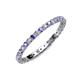 3 - Evelyn 2.00 mm Tanzanite and Diamond Eternity Band 