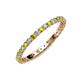 3 - Evelyn 2.00 mm Yellow and White Diamond Eternity Band 