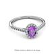 2 - Marnie Desire Oval Cut Amethyst and Diamond Halo Engagement Ring 