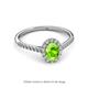 2 - Marnie Desire Oval Cut Peridot and Diamond Halo Engagement Ring 