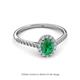 2 - Marnie Desire Oval Cut Emerald and Diamond Halo Engagement Ring 