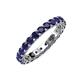 4 - Evelyn 3.00 mm Blue Sapphire Eternity Band 