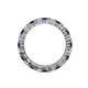 4 - Evelyn 3.00 mm Blue Sapphire and Diamond Eternity Band 