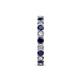 5 - Evelyn 3.00 mm Blue Sapphire and Diamond Eternity Band 