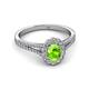 2 - Raisa Desire Oval Cut Peridot and Diamond Halo Engagement Ring 