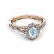 2 - Raisa Desire Oval Cut Aquamarine and Diamond Halo Engagement Ring 