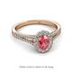 2 - Raisa Desire Oval Cut Pink Tourmaline and Diamond Halo Engagement Ring 