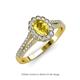 3 - Raisa Desire Oval Cut Yellow Sapphire and Diamond Halo Engagement Ring 