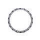 4 - Evelyn 2.00 mm Blue Sapphire and Diamond Eternity Band 