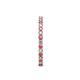 5 - Evelyn 2.00 mm Pink Tourmaline and Diamond Eternity Band 