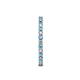 5 - Evelyn 2.00 mm Blue Topaz and Diamond Eternity Band 