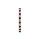 5 - Evelyn 2.00 mm Red Garnet and Diamond Eternity Band 