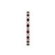 5 - Evelyn 2.00 mm Red Garnet and Diamond Eternity Band 